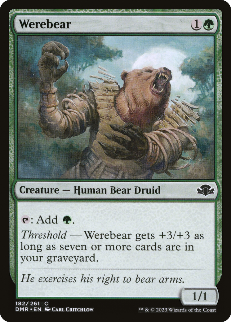 Werebear [Dominaria Remastered] | Silver Goblin