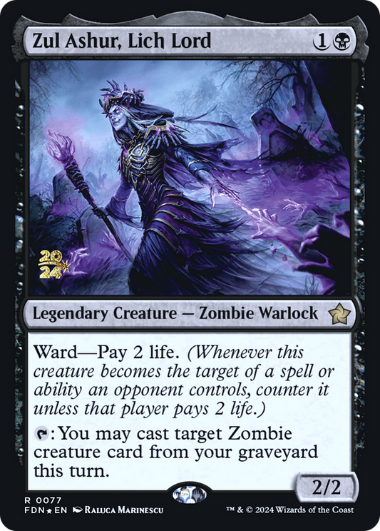 Zul Ashur, Lich Lord [Foundations Prerelease Promos]