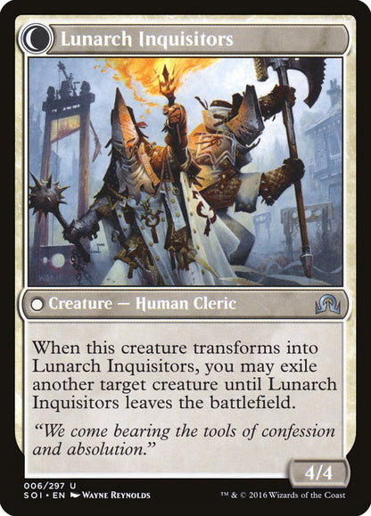 Avacynian Missionaries // Lunarch Inquisitors [Shadows over Innistrad] Foil