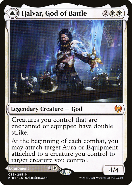 Halvar, God of Battle // Sword of the Realms [Kaldheim] Foil