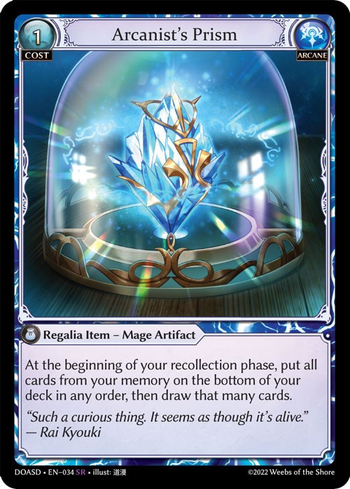 Arcanist's Prism (034) [Dawn of Ashes: Starter Decks] | Silver Goblin