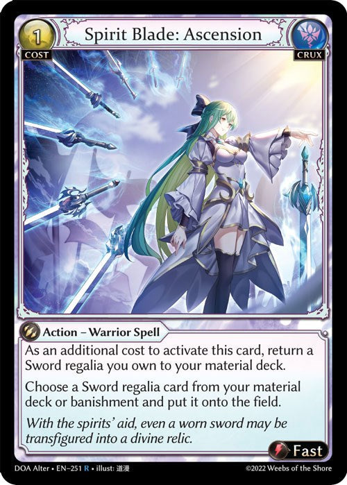Spirit Blade: Ascension (251) [Dawn of Ashes: Alter Edition] Foil