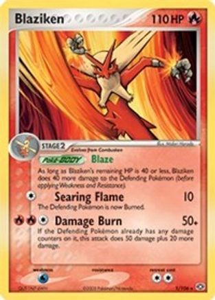 Blaziken - 1/106 (EX Emerald) (1) - Deck Exclusives