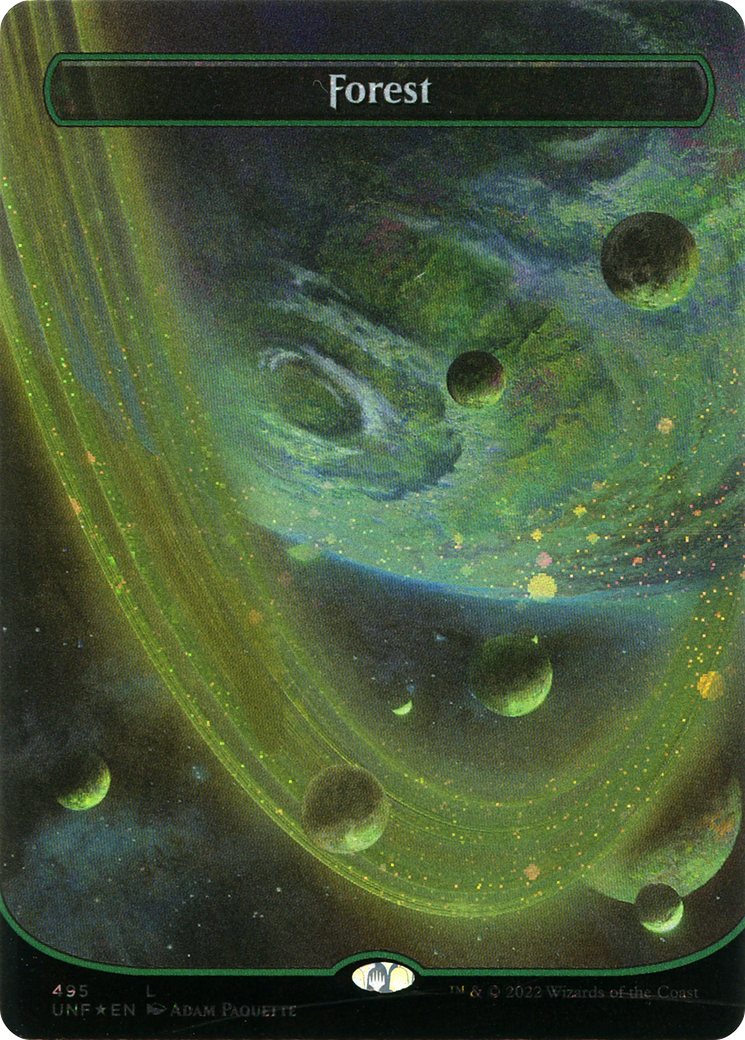 Forest (495) (Orbital Space-ic Land) (Galaxy Foil) [Unfinity]