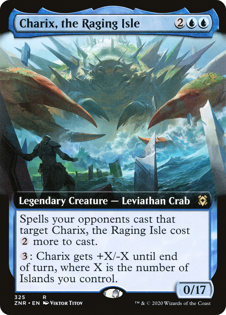 Charix, the Raging Isle (Extended Art) [Zendikar Rising] Foil