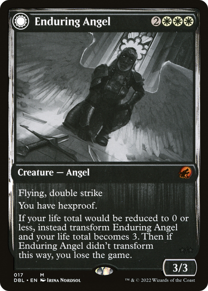 Enduring Angel // Angelic Enforcer [Innistrad: Double Feature] Foil