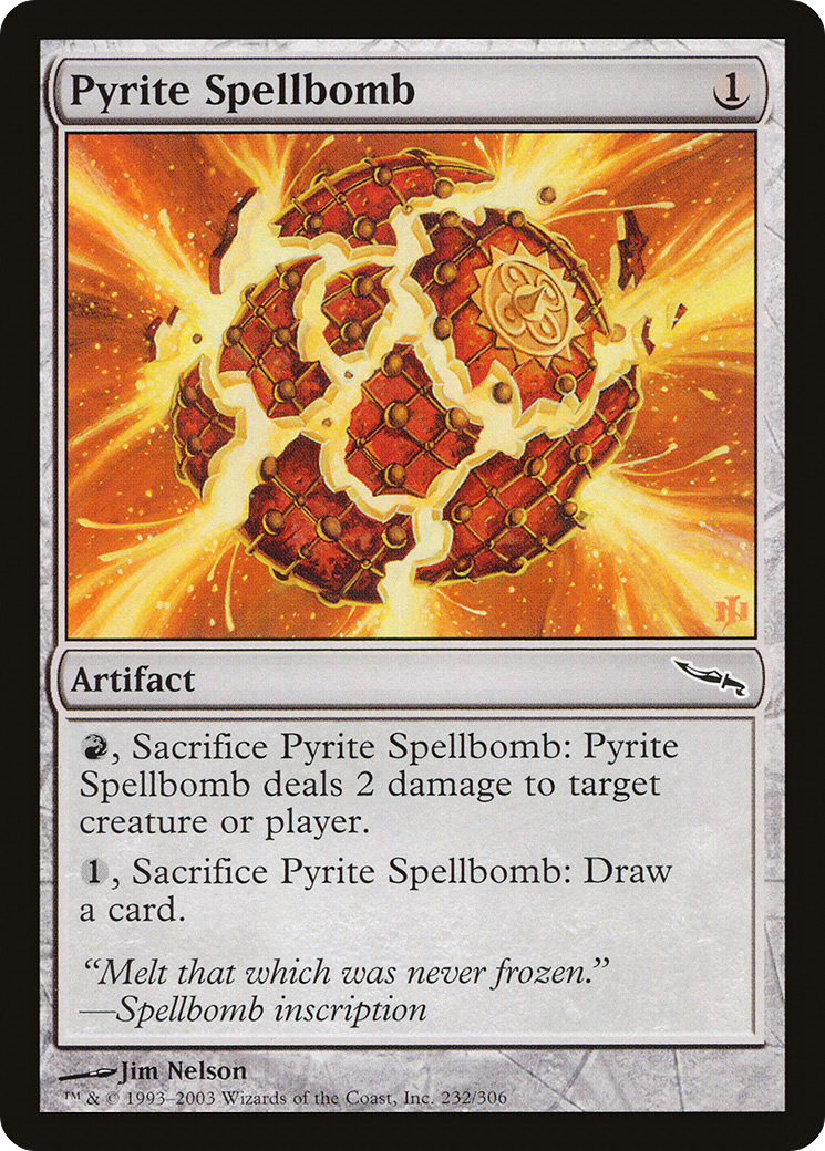 Pyrite Spellbomb [Mirrodin] | Silver Goblin