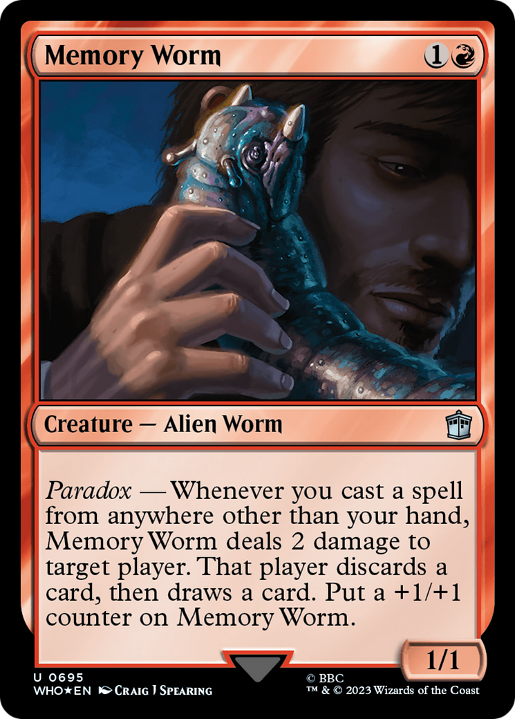 Memory Worm (Surge Foil) [Doctor Who] | Silver Goblin