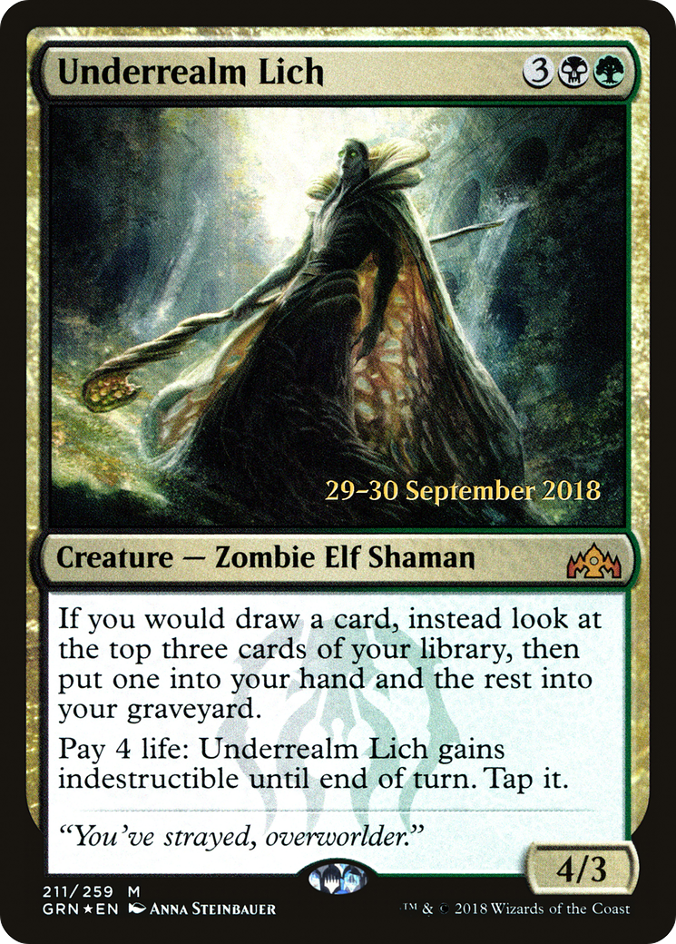 Underrealm Lich [Guilds of Ravnica Prerelease Promos] | Silver Goblin