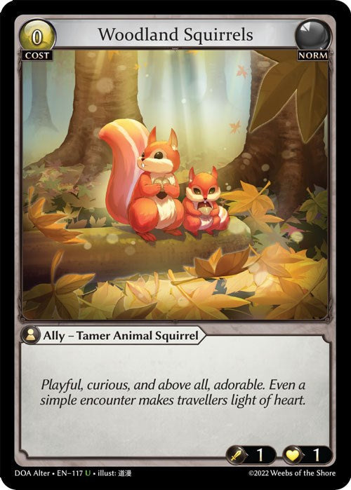 Woodland Squirrels (117) [Dawn of Ashes: Alter Edition] Foil
