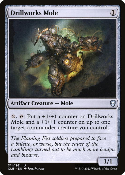 Drillworks Mole [Commander Legends: Battle for Baldur's Gate] Foil