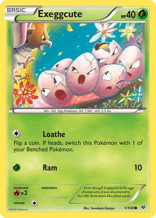 Exeggcute (1) Reverse Holofoil - XY  Roaring Skies