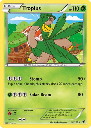 Tropius (12) Reverse Holofoil - XY  Roaring Skies