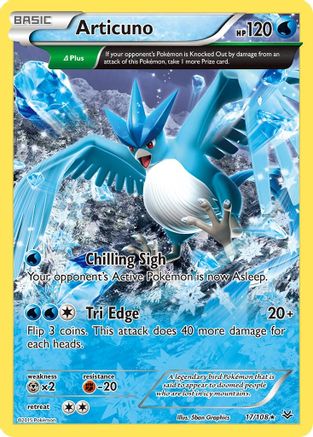 Articuno (Delta) (17) Reverse Holofoil - XY  Roaring Skies