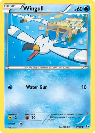 Wingull (18) Reverse Holofoil - XY  Roaring Skies
