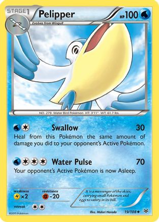 Pelipper (19) Reverse Holofoil - XY  Roaring Skies