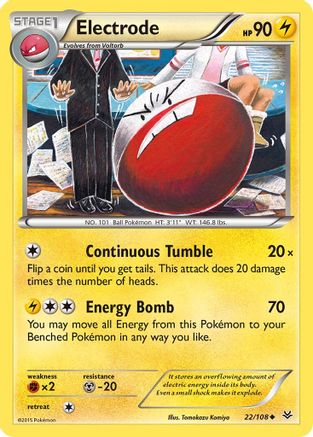 Electrode (22/108) [XY: Roaring Skies] Reverse Holofoil