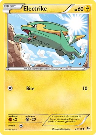 Electrike (24/108) [XY: Roaring Skies] Reverse Holofoil