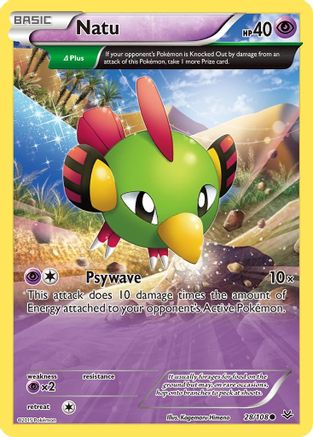 Natu (Delta) (28) Reverse Holofoil - XY  Roaring Skies