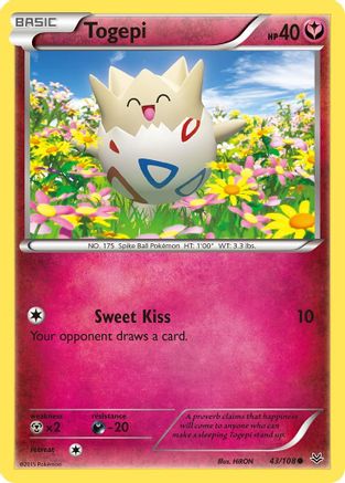 Togepi (43) Reverse Holofoil - XY  Roaring Skies