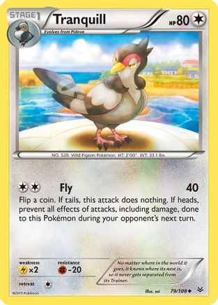 Tranquill (79) Reverse Holofoil - XY  Roaring Skies