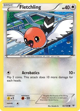 Fletchling (82) Reverse Holofoil - XY  Roaring Skies
