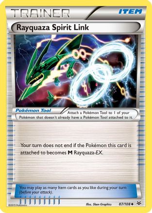 Rayquaza Spirit Link (87) Reverse Holofoil - Roaring Skies