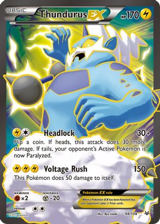 Thundurus EX (98/108) [XY: Roaring Skies] | Silver Goblin