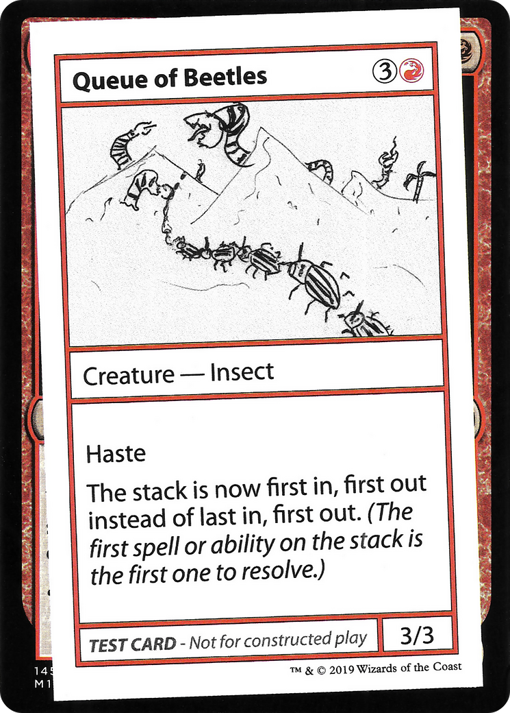 Queue of Beetles (2021 Edition) [Mystery Booster Playtest Cards]