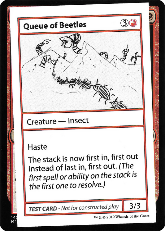 Queue of Beetles (2021 Edition) [Mystery Booster Playtest Cards]