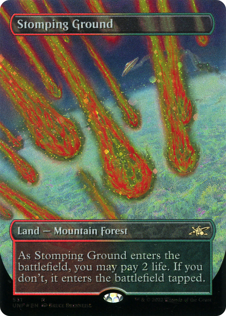 Stomping Ground (Borderless) (Galaxy Foil) [Unfinity]