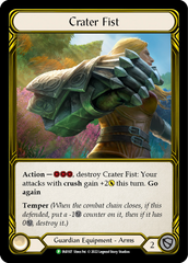 Crater Fist (Golden) [FAB107] (Promo)  Cold Foil | Silver Goblin