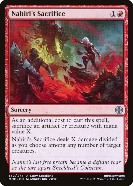 Nahiri's Sacrifice [Phyrexia: All Will Be One] Foil
