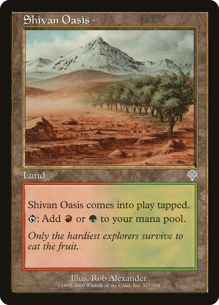 Shivan Oasis [Invasion] Foil
