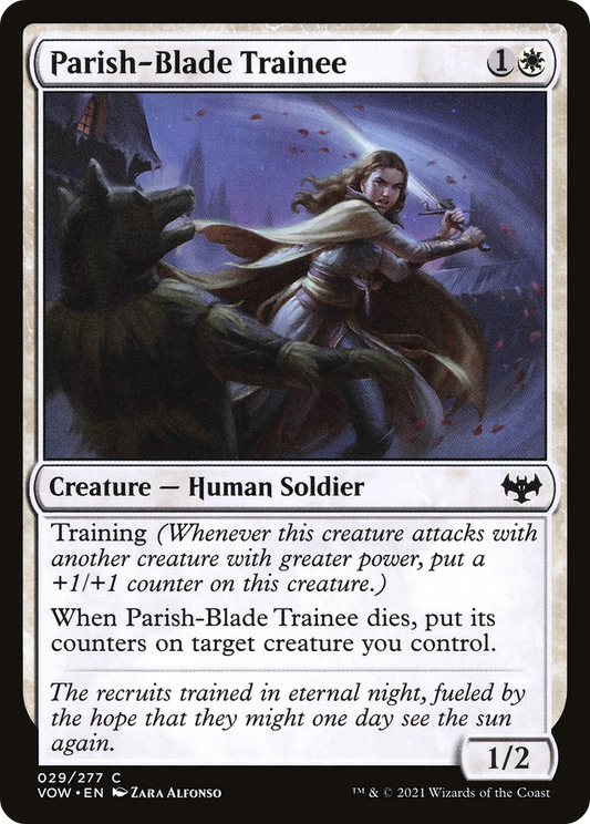 Parish-Blade Trainee [Innistrad: Crimson Vow] Foil