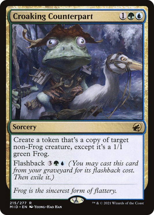 Croaking Counterpart [Innistrad: Midnight Hunt] Foil