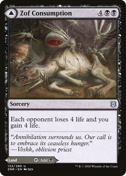 Zof Consumption // Zof Bloodbog [Zendikar Rising] Foil
