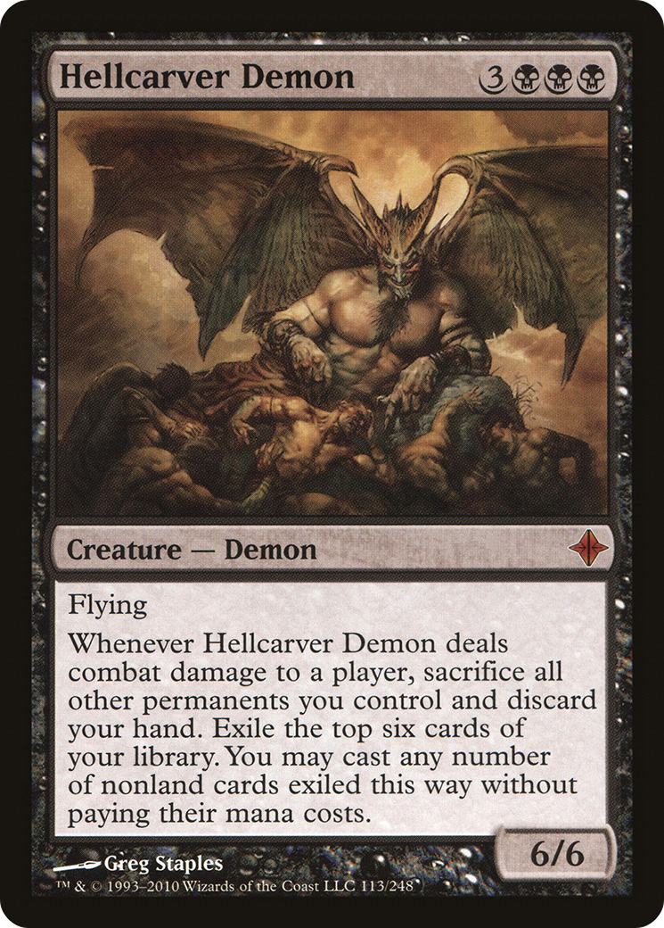 Hellcarver Demon [Rise of the Eldrazi] Foil