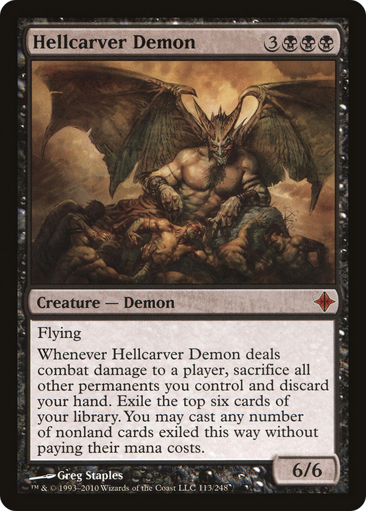 Hellcarver Demon [Rise of the Eldrazi] Foil