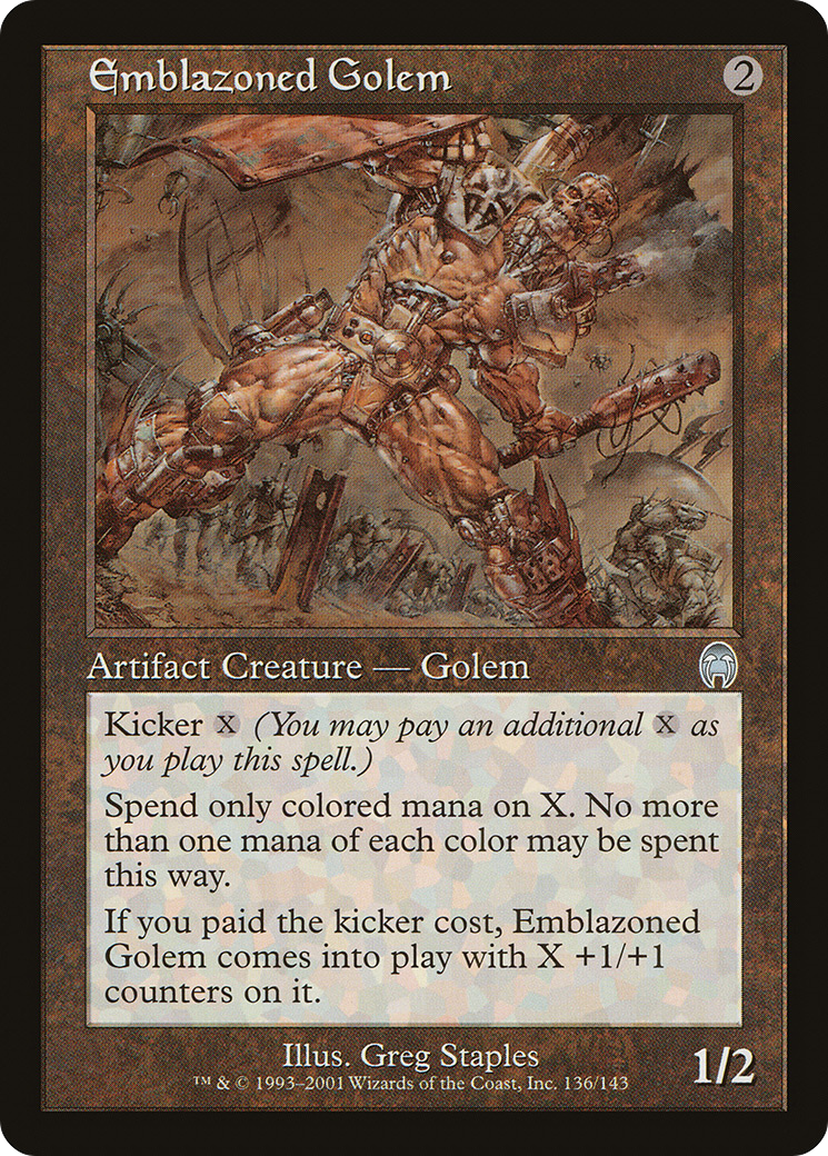 Emblazoned Golem [Apocalypse] Foil