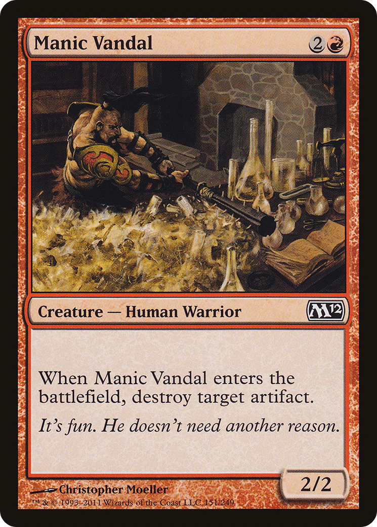 Manic Vandal [Magic 2012] Foil