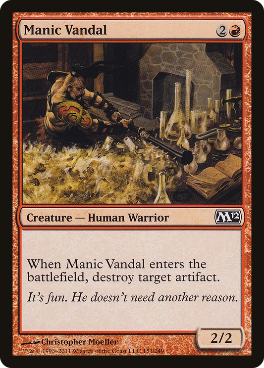 Manic Vandal [Magic 2012] Foil