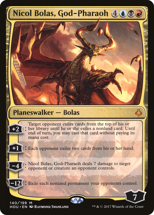 Nicol Bolas, God-Pharaoh [Hour of Devastation] Foil