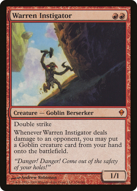 Warren Instigator [Zendikar] Foil