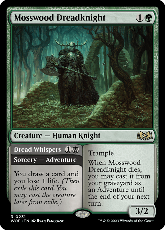 Mosswood Dreadknight // Dread Whispers [Wilds of Eldraine] Foil