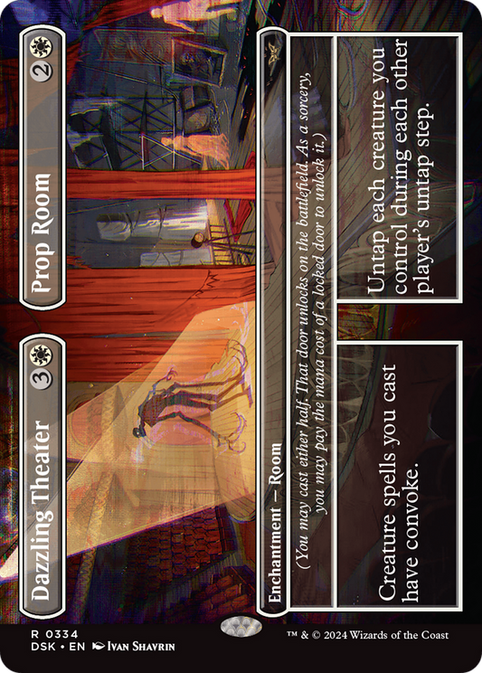 Dazzling Theater // Prop Room (Borderless) [Duskmourn: House of Horror] Foil