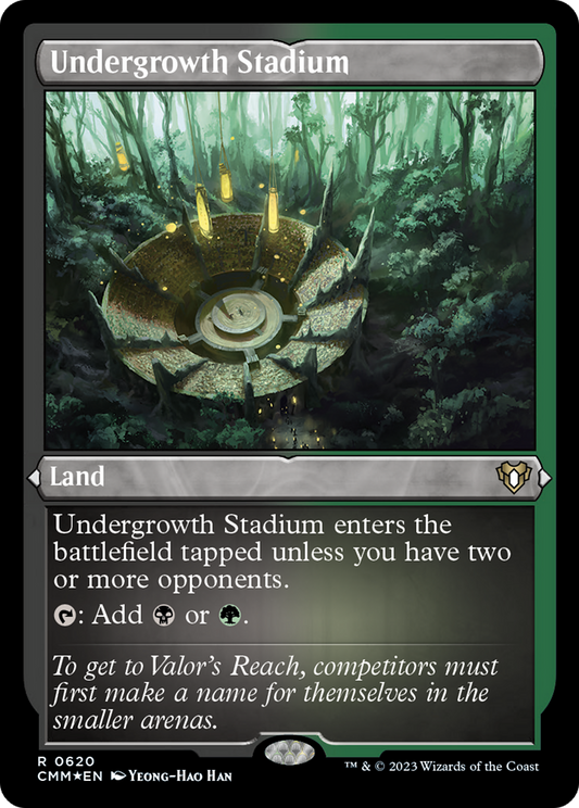 Undergrowth Stadium (Foil Etched) [Commander Masters]