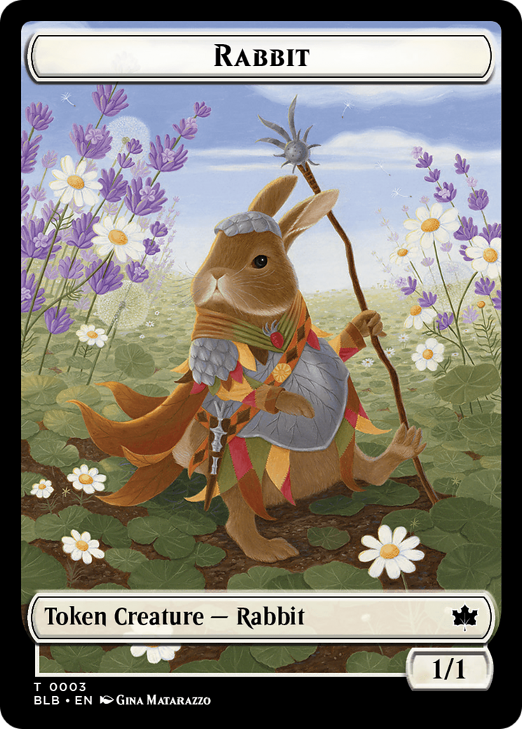 Rabbit // Finch Formation Double-Sided Token [Bloomburrow Tokens] | Silver Goblin