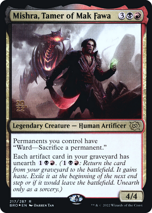 Mishra, Tamer of Mak Fawa [The Brothers' War Prerelease Promos]