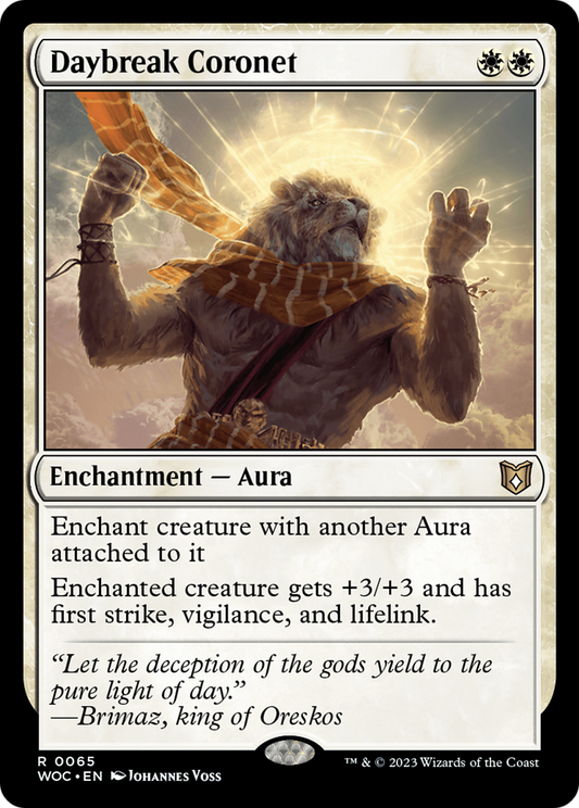 Daybreak Coronet [Wilds of Eldraine Commander]